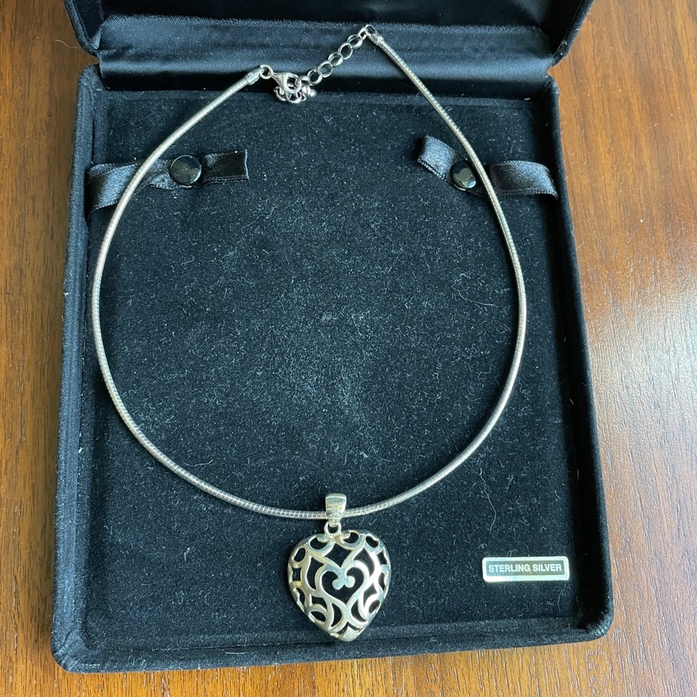 Sterling Silver necklace with heart pendant